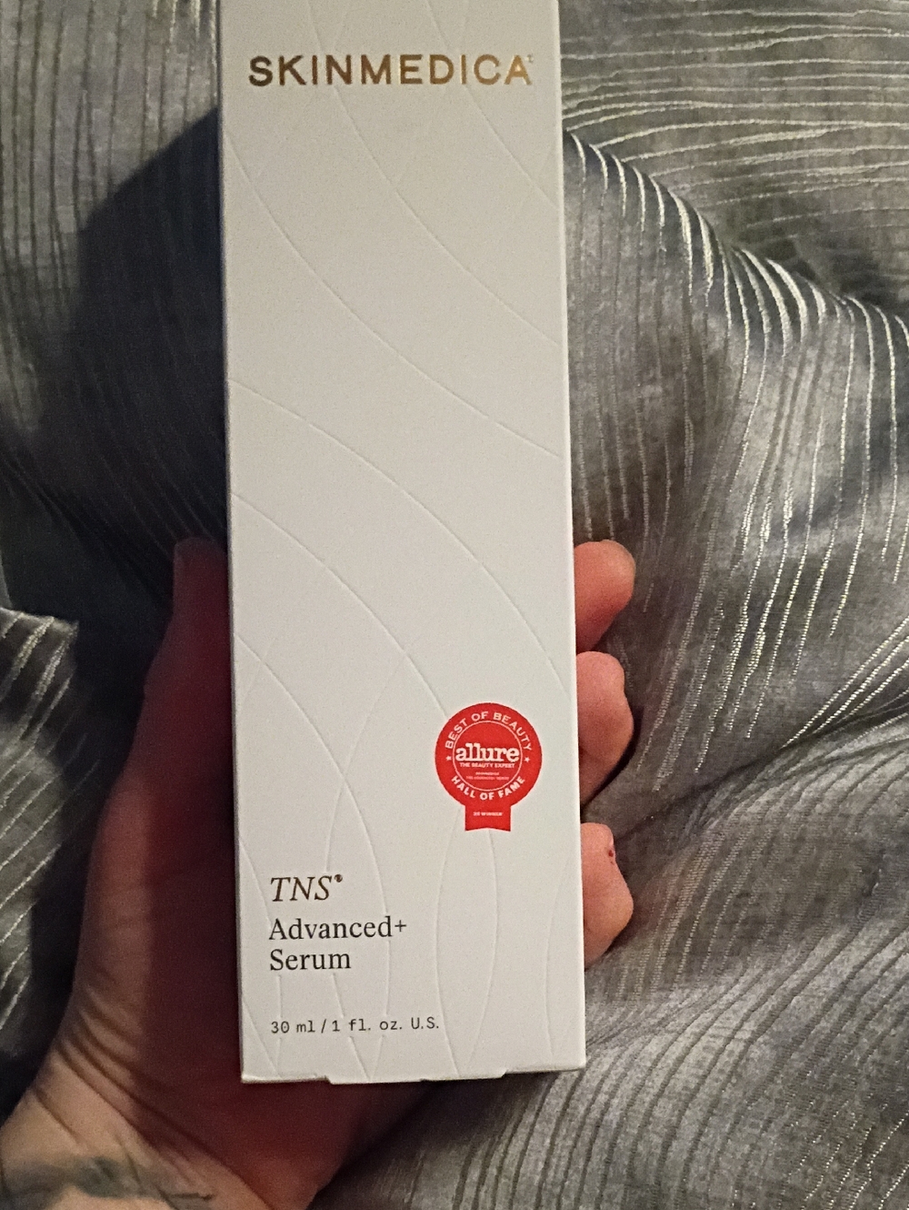 SkinMedica White & Gold TNS Advanced+ Serum Box